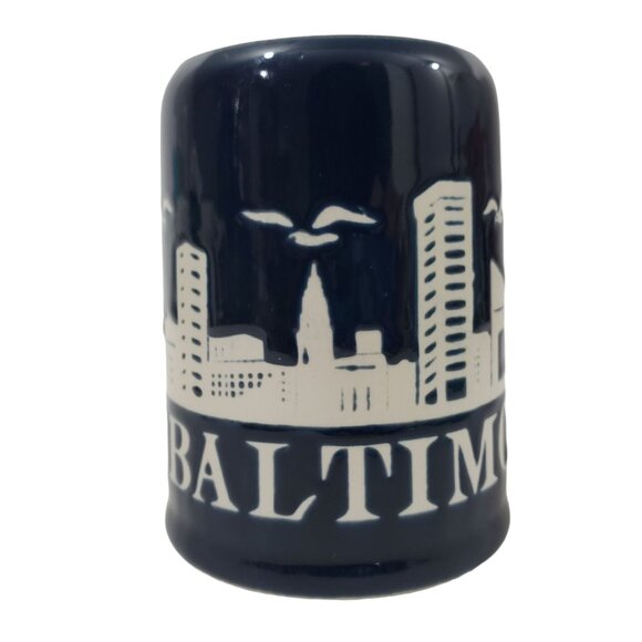 Baltimore Maryland Harbor Cityscapes Stoneware Coffee Cup Mug 16 oz - Picture 5 of 6